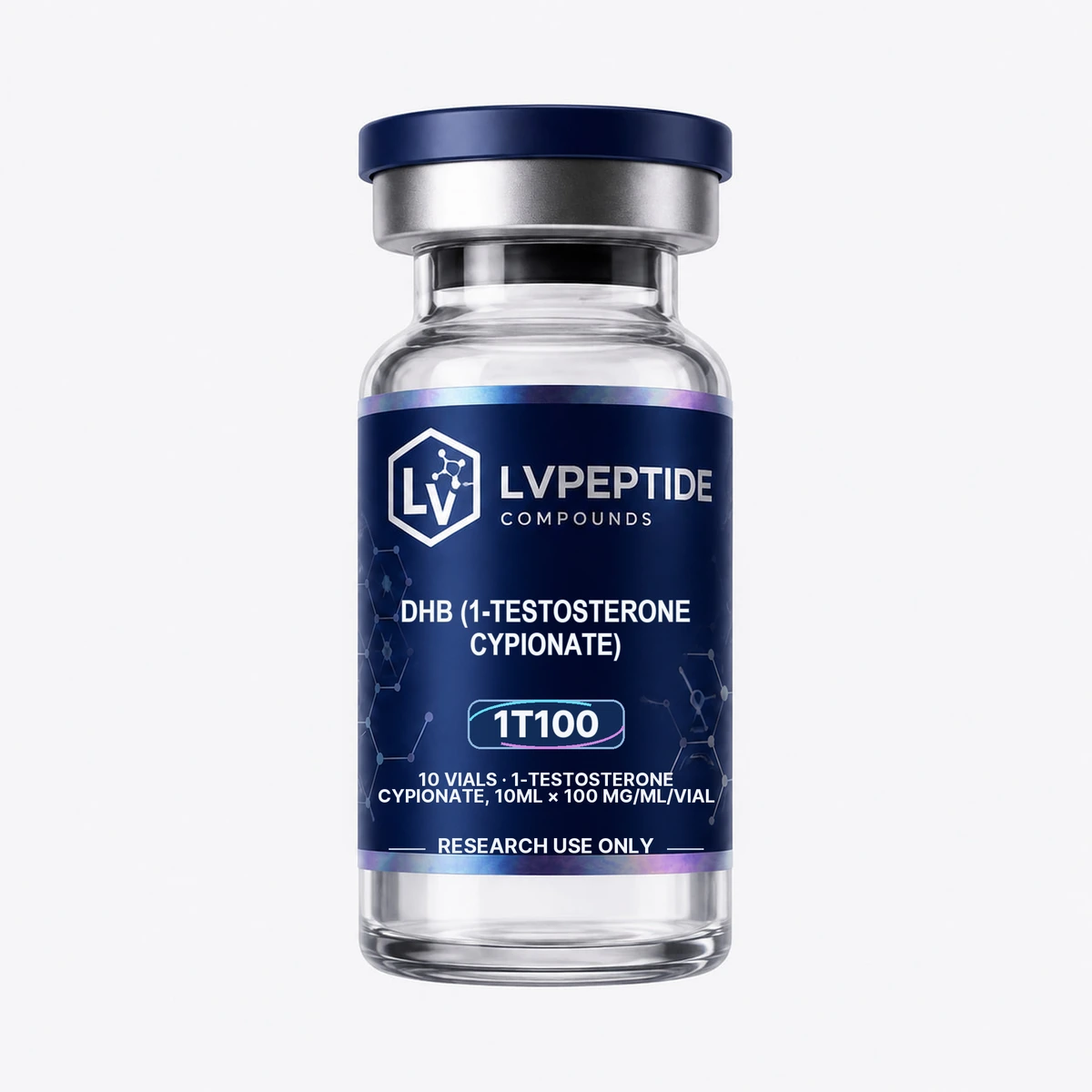 LVPEPTIDE DHB (1-Testosterone Cypionate) unified product vial